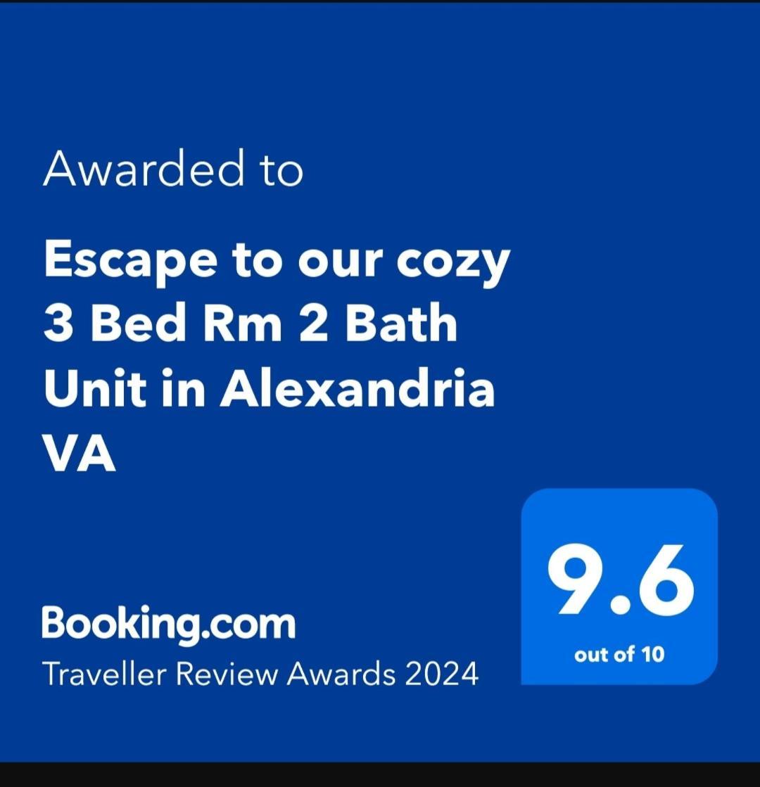 Villa Escape To Our Cozy 3 Bed Rm 2 Bath Unit In Alexandria Va Extérieur photo